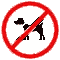 dsol, les chiens sont interdits.